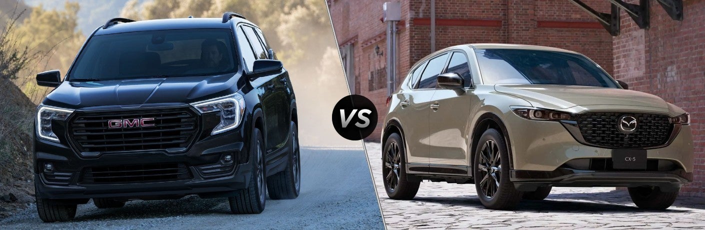 2024 GMC Terrain vs Mazda CX-5 Exterior Front Angles
